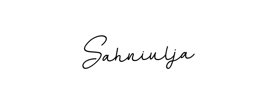 The best way (BallpointsItalic-DORy9) to make a short signature is to pick only two or three words in your name. The name Sahniulja include a total of six letters. For converting this name. Sahniulja signature style 11 images and pictures png