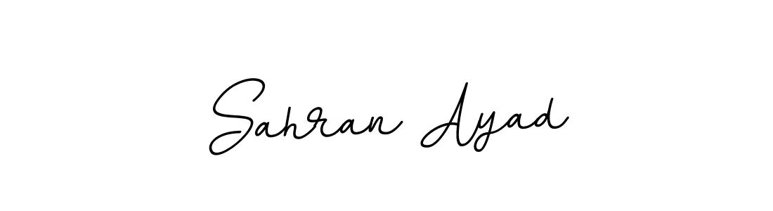 How to make Sahran Ayad name signature. Use BallpointsItalic-DORy9 style for creating short signs online. This is the latest handwritten sign. Sahran Ayad signature style 11 images and pictures png