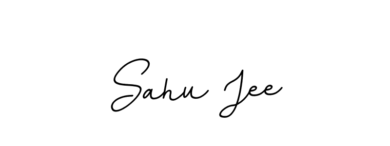 The best way (BallpointsItalic-DORy9) to make a short signature is to pick only two or three words in your name. The name Sahu Jee include a total of six letters. For converting this name. Sahu Jee signature style 11 images and pictures png