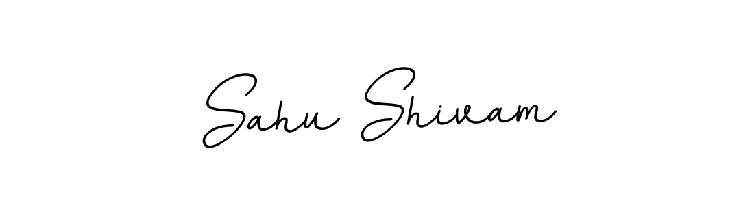 The best way (BallpointsItalic-DORy9) to make a short signature is to pick only two or three words in your name. The name Sahu Shivam include a total of six letters. For converting this name. Sahu Shivam signature style 11 images and pictures png