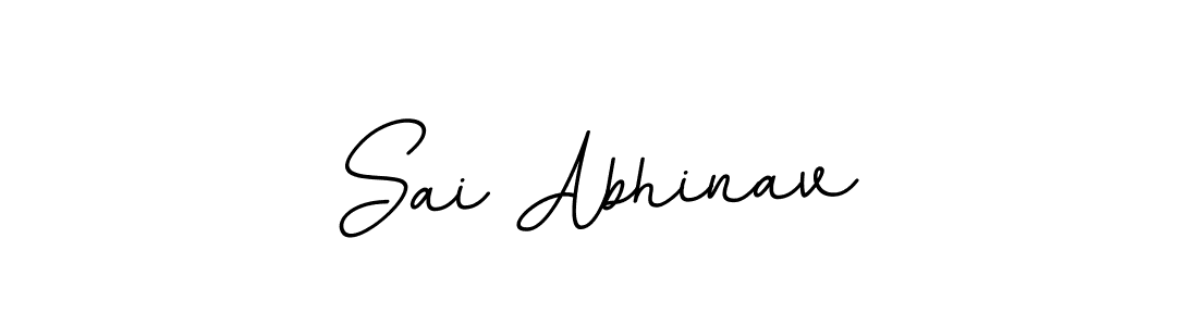 How to make Sai Abhinav name signature. Use BallpointsItalic-DORy9 style for creating short signs online. This is the latest handwritten sign. Sai Abhinav signature style 11 images and pictures png