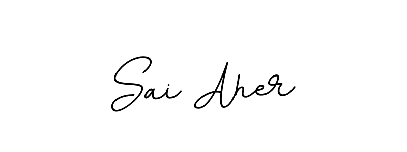 Create a beautiful signature design for name Sai Aher. With this signature (BallpointsItalic-DORy9) fonts, you can make a handwritten signature for free. Sai Aher signature style 11 images and pictures png