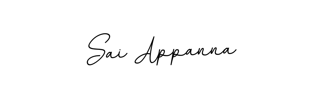 Make a beautiful signature design for name Sai Appanna. With this signature (BallpointsItalic-DORy9) style, you can create a handwritten signature for free. Sai Appanna signature style 11 images and pictures png