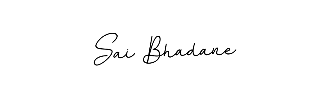 Create a beautiful signature design for name Sai Bhadane. With this signature (BallpointsItalic-DORy9) fonts, you can make a handwritten signature for free. Sai Bhadane signature style 11 images and pictures png