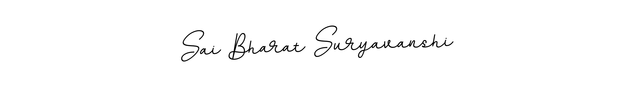 This is the best signature style for the Sai Bharat Suryavanshi name. Also you like these signature font (BallpointsItalic-DORy9). Mix name signature. Sai Bharat Suryavanshi signature style 11 images and pictures png