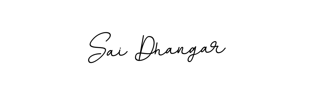 You should practise on your own different ways (BallpointsItalic-DORy9) to write your name (Sai Dhangar) in signature. don't let someone else do it for you. Sai Dhangar signature style 11 images and pictures png