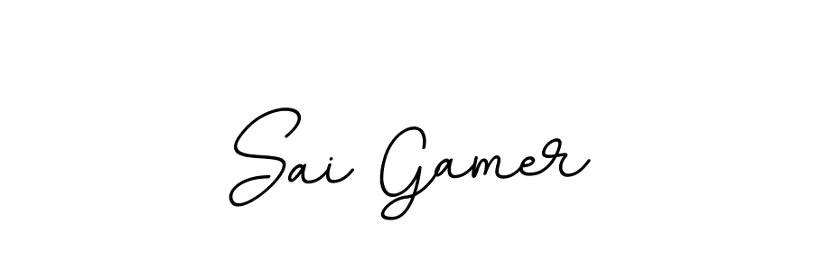 Use a signature maker to create a handwritten signature online. With this signature software, you can design (BallpointsItalic-DORy9) your own signature for name Sai Gamer. Sai Gamer signature style 11 images and pictures png