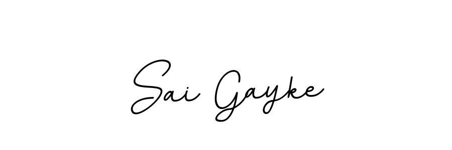 The best way (BallpointsItalic-DORy9) to make a short signature is to pick only two or three words in your name. The name Sai Gayke include a total of six letters. For converting this name. Sai Gayke signature style 11 images and pictures png