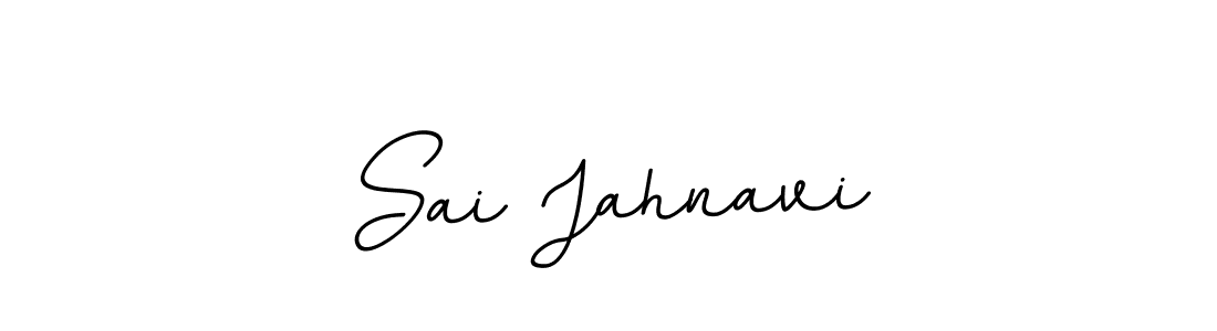 How to make Sai Jahnavi name signature. Use BallpointsItalic-DORy9 style for creating short signs online. This is the latest handwritten sign. Sai Jahnavi signature style 11 images and pictures png