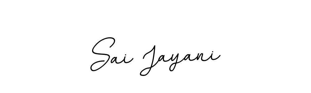 You should practise on your own different ways (BallpointsItalic-DORy9) to write your name (Sai Jayani) in signature. don't let someone else do it for you. Sai Jayani signature style 11 images and pictures png