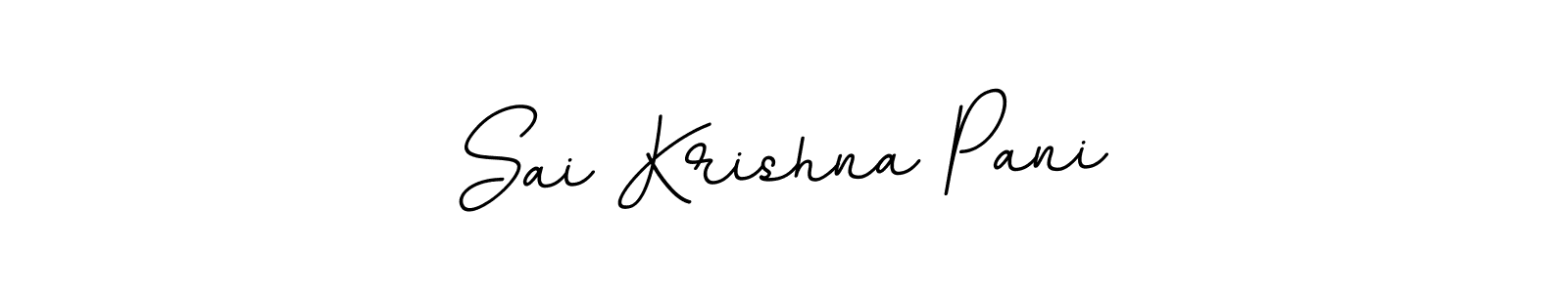 Make a beautiful signature design for name Sai Krishna Pani. With this signature (BallpointsItalic-DORy9) style, you can create a handwritten signature for free. Sai Krishna Pani signature style 11 images and pictures png