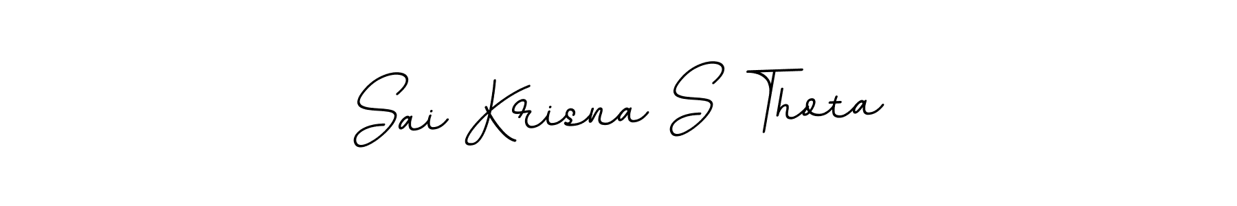 It looks lik you need a new signature style for name Sai Krisna S Thota. Design unique handwritten (BallpointsItalic-DORy9) signature with our free signature maker in just a few clicks. Sai Krisna S Thota signature style 11 images and pictures png