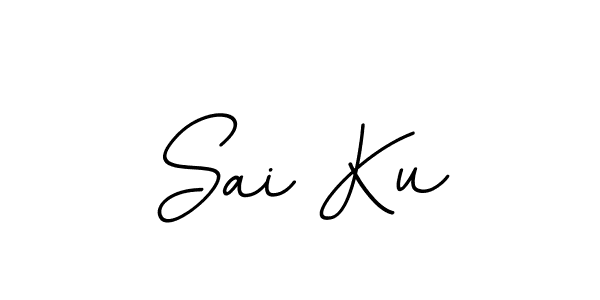 Use a signature maker to create a handwritten signature online. With this signature software, you can design (BallpointsItalic-DORy9) your own signature for name Sai Ku. Sai Ku signature style 11 images and pictures png