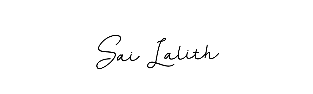 Use a signature maker to create a handwritten signature online. With this signature software, you can design (BallpointsItalic-DORy9) your own signature for name Sai Lalith. Sai Lalith signature style 11 images and pictures png