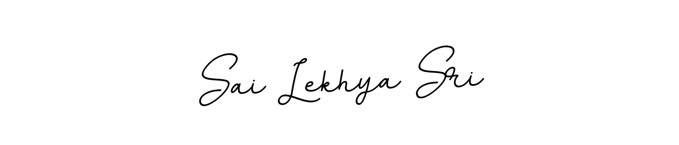 Make a beautiful signature design for name Sai Lekhya Sri. With this signature (BallpointsItalic-DORy9) style, you can create a handwritten signature for free. Sai Lekhya Sri signature style 11 images and pictures png