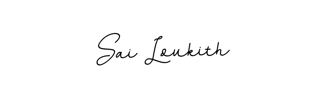 Make a beautiful signature design for name Sai Loukith. Use this online signature maker to create a handwritten signature for free. Sai Loukith signature style 11 images and pictures png