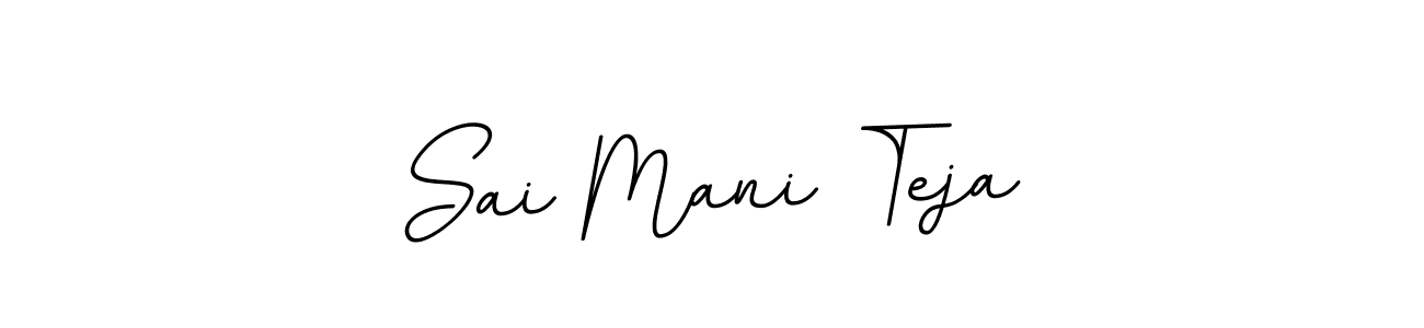 Create a beautiful signature design for name Sai Mani Teja. With this signature (BallpointsItalic-DORy9) fonts, you can make a handwritten signature for free. Sai Mani Teja signature style 11 images and pictures png