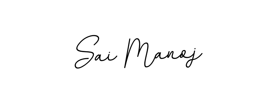 Use a signature maker to create a handwritten signature online. With this signature software, you can design (BallpointsItalic-DORy9) your own signature for name Sai Manoj. Sai Manoj signature style 11 images and pictures png