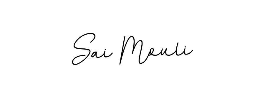 Create a beautiful signature design for name Sai Mouli. With this signature (BallpointsItalic-DORy9) fonts, you can make a handwritten signature for free. Sai Mouli signature style 11 images and pictures png