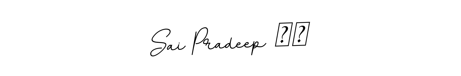 The best way (BallpointsItalic-DORy9) to make a short signature is to pick only two or three words in your name. The name Sai Pradeep ❤️ include a total of six letters. For converting this name. Sai Pradeep ❤️ signature style 11 images and pictures png