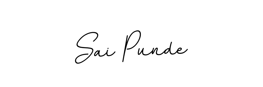 Create a beautiful signature design for name Sai Punde. With this signature (BallpointsItalic-DORy9) fonts, you can make a handwritten signature for free. Sai Punde signature style 11 images and pictures png