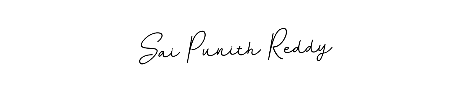 Create a beautiful signature design for name Sai Punith Reddy. With this signature (BallpointsItalic-DORy9) fonts, you can make a handwritten signature for free. Sai Punith Reddy signature style 11 images and pictures png