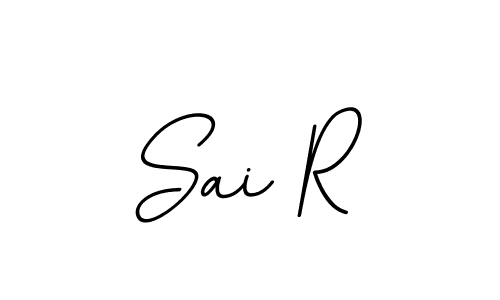 How to make Sai R name signature. Use BallpointsItalic-DORy9 style for creating short signs online. This is the latest handwritten sign. Sai R signature style 11 images and pictures png