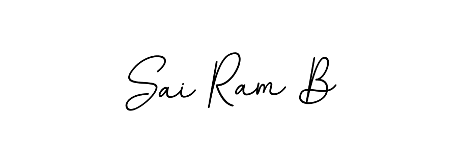 Sai Ram B stylish signature style. Best Handwritten Sign (BallpointsItalic-DORy9) for my name. Handwritten Signature Collection Ideas for my name Sai Ram B. Sai Ram B signature style 11 images and pictures png