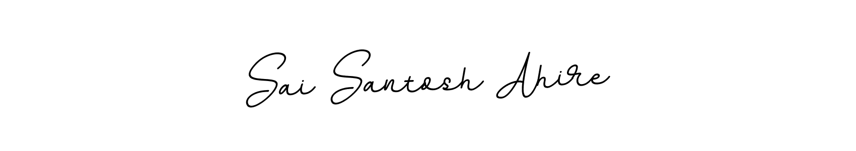 Design your own signature with our free online signature maker. With this signature software, you can create a handwritten (BallpointsItalic-DORy9) signature for name Sai Santosh Ahire. Sai Santosh Ahire signature style 11 images and pictures png