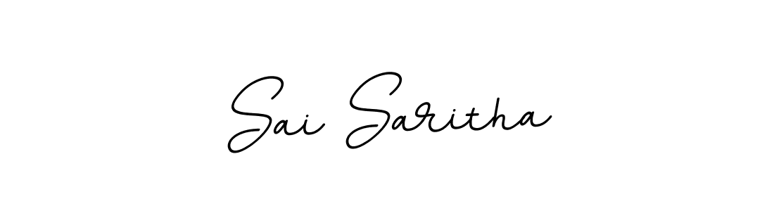 Create a beautiful signature design for name Sai Saritha. With this signature (BallpointsItalic-DORy9) fonts, you can make a handwritten signature for free. Sai Saritha signature style 11 images and pictures png