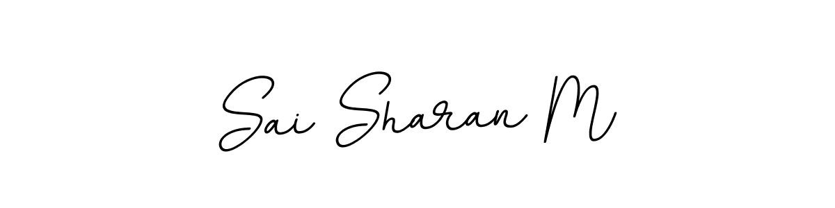 Sai Sharan M stylish signature style. Best Handwritten Sign (BallpointsItalic-DORy9) for my name. Handwritten Signature Collection Ideas for my name Sai Sharan M. Sai Sharan M signature style 11 images and pictures png