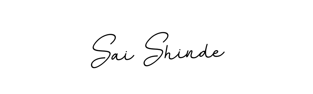 Use a signature maker to create a handwritten signature online. With this signature software, you can design (BallpointsItalic-DORy9) your own signature for name Sai Shinde. Sai Shinde signature style 11 images and pictures png