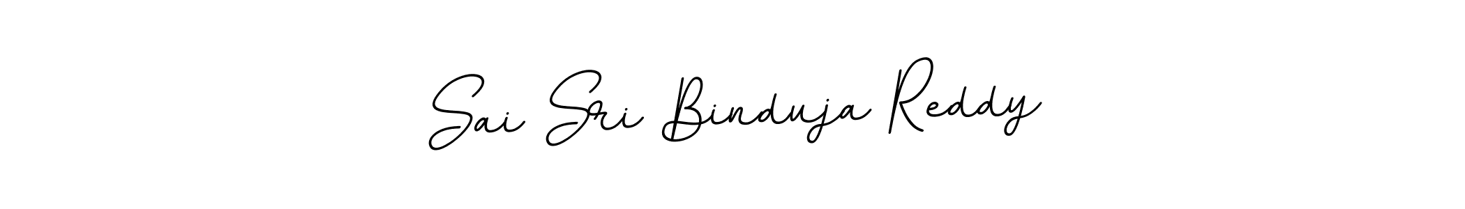The best way (BallpointsItalic-DORy9) to make a short signature is to pick only two or three words in your name. The name Sai Sri Binduja Reddy include a total of six letters. For converting this name. Sai Sri Binduja Reddy signature style 11 images and pictures png