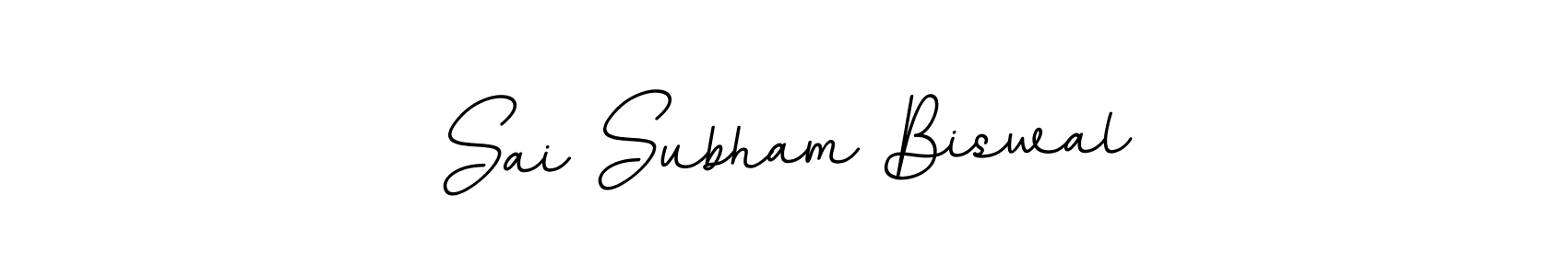 BallpointsItalic-DORy9 is a professional signature style that is perfect for those who want to add a touch of class to their signature. It is also a great choice for those who want to make their signature more unique. Get Sai Subham Biswal name to fancy signature for free. Sai Subham Biswal signature style 11 images and pictures png
