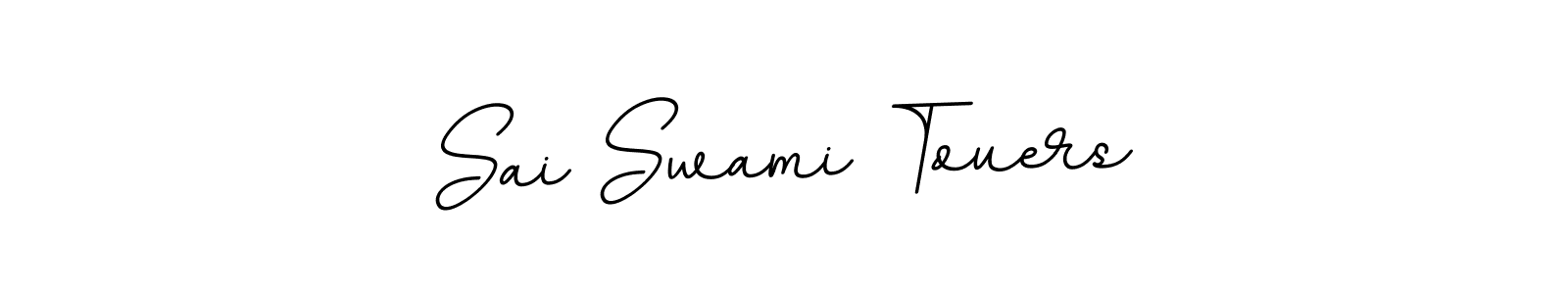 Make a beautiful signature design for name Sai Swami Touers. With this signature (BallpointsItalic-DORy9) style, you can create a handwritten signature for free. Sai Swami Touers signature style 11 images and pictures png