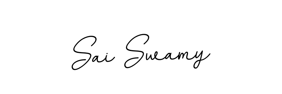 Sai Swamy stylish signature style. Best Handwritten Sign (BallpointsItalic-DORy9) for my name. Handwritten Signature Collection Ideas for my name Sai Swamy. Sai Swamy signature style 11 images and pictures png