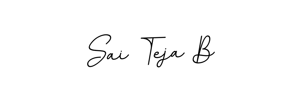 It looks lik you need a new signature style for name Sai Teja B. Design unique handwritten (BallpointsItalic-DORy9) signature with our free signature maker in just a few clicks. Sai Teja B signature style 11 images and pictures png