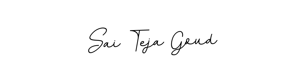 You should practise on your own different ways (BallpointsItalic-DORy9) to write your name (Sai Teja Goud) in signature. don't let someone else do it for you. Sai Teja Goud signature style 11 images and pictures png