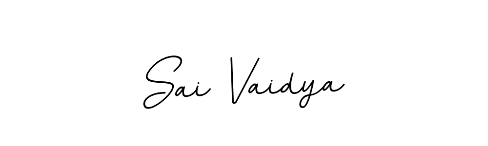 Sai Vaidya stylish signature style. Best Handwritten Sign (BallpointsItalic-DORy9) for my name. Handwritten Signature Collection Ideas for my name Sai Vaidya. Sai Vaidya signature style 11 images and pictures png