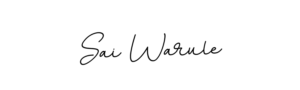Make a beautiful signature design for name Sai Warule. With this signature (BallpointsItalic-DORy9) style, you can create a handwritten signature for free. Sai Warule signature style 11 images and pictures png