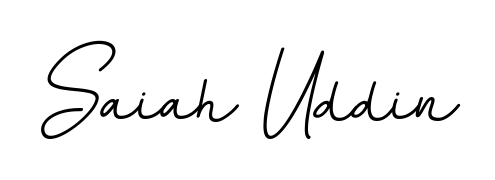 A timeless handwritten aesthetic for Saiah Uddin. The BallpointsItalic-DORy9 font gives your signature a handcrafted feel with natural curves. Saiah Uddin signature style 11 images and pictures png