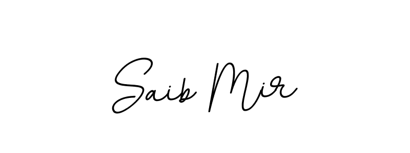 The best way (BallpointsItalic-DORy9) to make a short signature is to pick only two or three words in your name. The name Saib Mir include a total of six letters. For converting this name. Saib Mir signature style 11 images and pictures png
