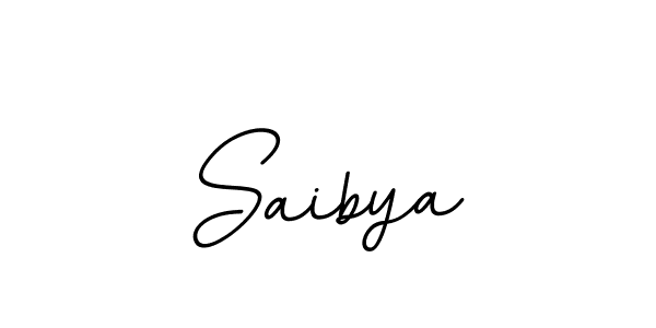 Saibya stylish signature style. Best Handwritten Sign (BallpointsItalic-DORy9) for my name. Handwritten Signature Collection Ideas for my name Saibya. Saibya signature style 11 images and pictures png