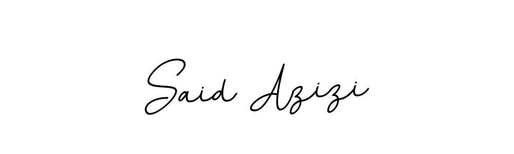 How to make Said Azizi name signature. Use BallpointsItalic-DORy9 style for creating short signs online. This is the latest handwritten sign. Said Azizi signature style 11 images and pictures png