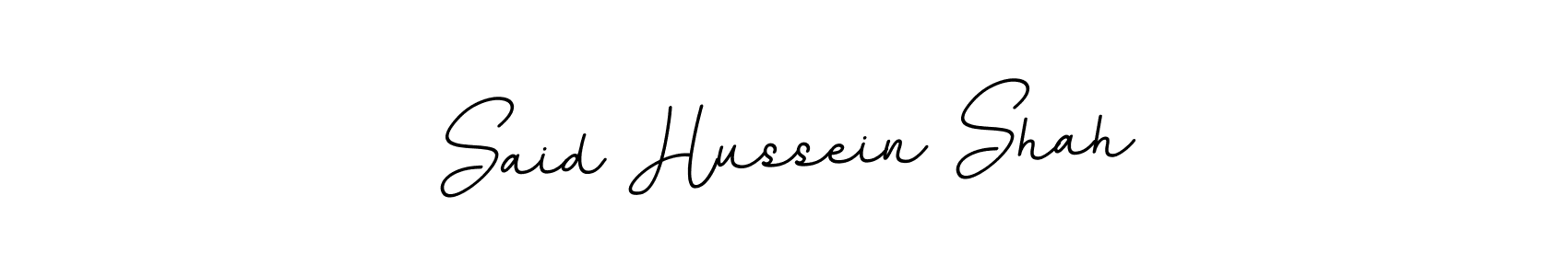 Design your own signature with our free online signature maker. With this signature software, you can create a handwritten (BallpointsItalic-DORy9) signature for name Said Hussein Shah. Said Hussein Shah signature style 11 images and pictures png