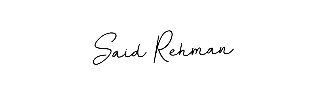 Make a beautiful signature design for name Said Rehman. With this signature (BallpointsItalic-DORy9) style, you can create a handwritten signature for free. Said Rehman signature style 11 images and pictures png