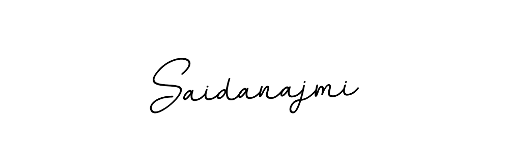 You should practise on your own different ways (BallpointsItalic-DORy9) to write your name (Saidanajmi) in signature. don't let someone else do it for you. Saidanajmi signature style 11 images and pictures png