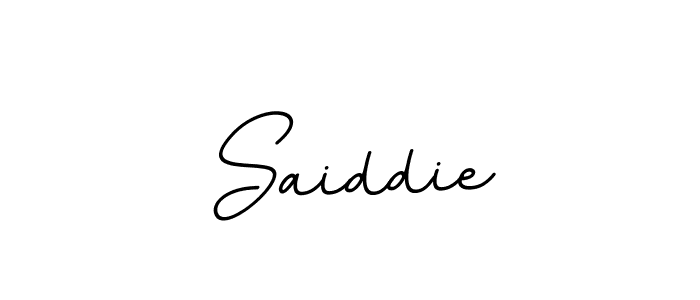 Design your own signature with our free online signature maker. With this signature software, you can create a handwritten (BallpointsItalic-DORy9) signature for name Saiddie. Saiddie signature style 11 images and pictures png