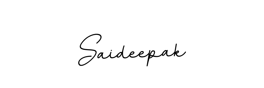 Make a beautiful signature design for name Saideepak. With this signature (BallpointsItalic-DORy9) style, you can create a handwritten signature for free. Saideepak signature style 11 images and pictures png