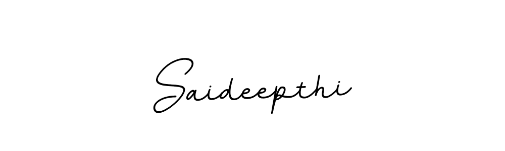 Create a beautiful signature design for name Saideepthi. With this signature (BallpointsItalic-DORy9) fonts, you can make a handwritten signature for free. Saideepthi signature style 11 images and pictures png